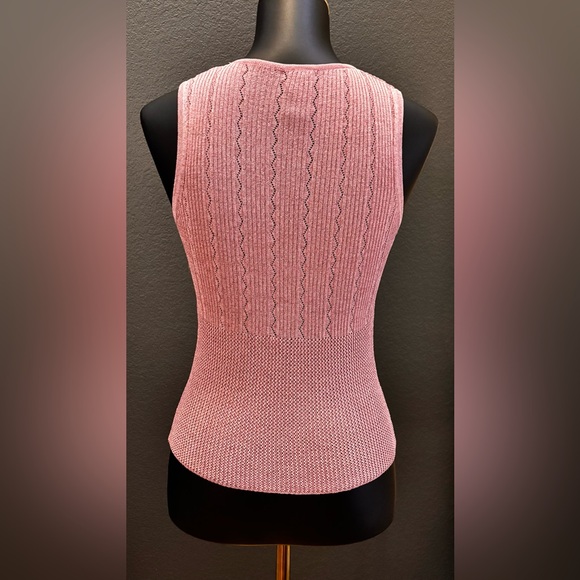 🦄RARE🦄 Vintage JANE DOE COLLECTION Twinset, sequins, metallic pink, knit - Picture 6 of 16